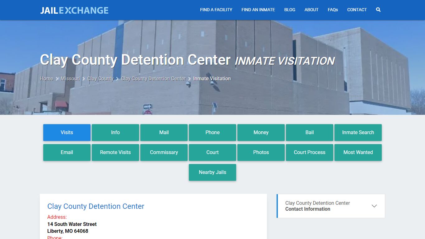 Inmate Visitation - Clay County Detention Center, MO - Jail Exchange