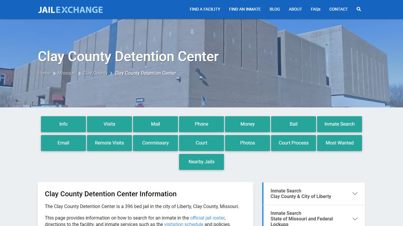 Clay County Detention Center, MO Inmate Search, Information - Jail Exchange